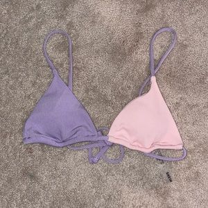 Multi colored bathing suit top